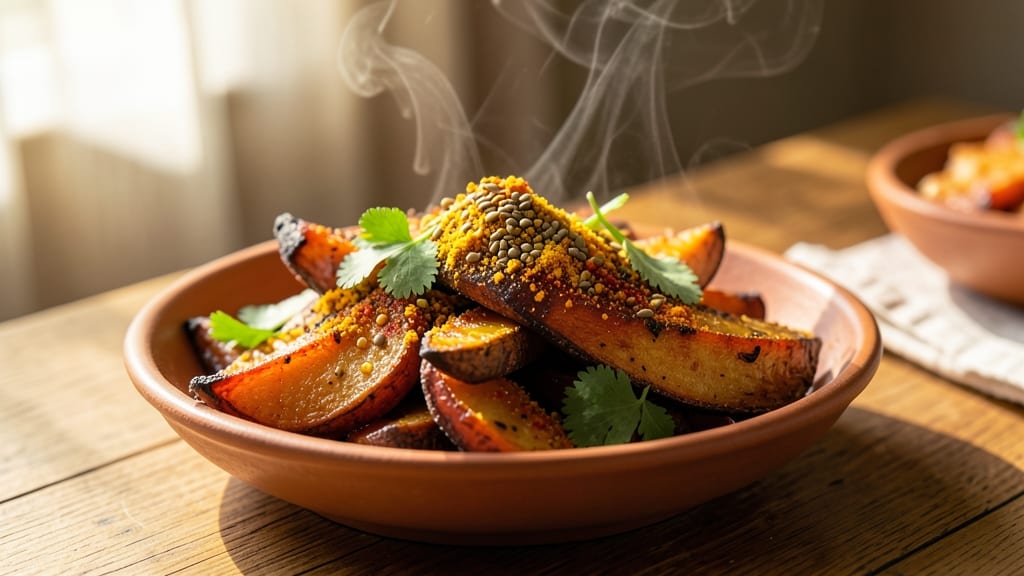 Sweet Potato Fry Indian Recipe: Smoky Cumin and Turmeric Crunch