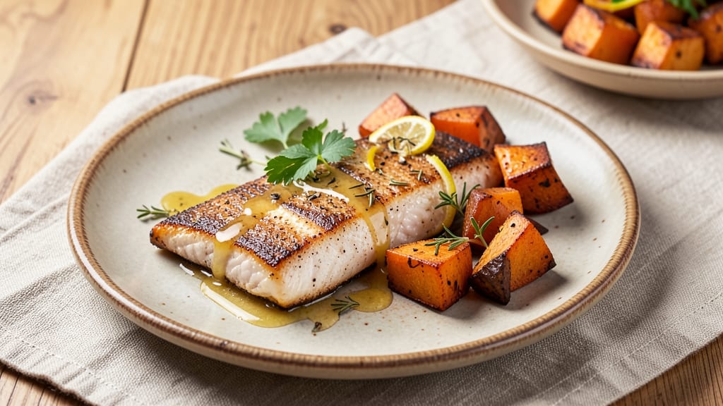 Trout and Sweet Potato Recipe: Pan-Seared Fish with Caramelized Roots