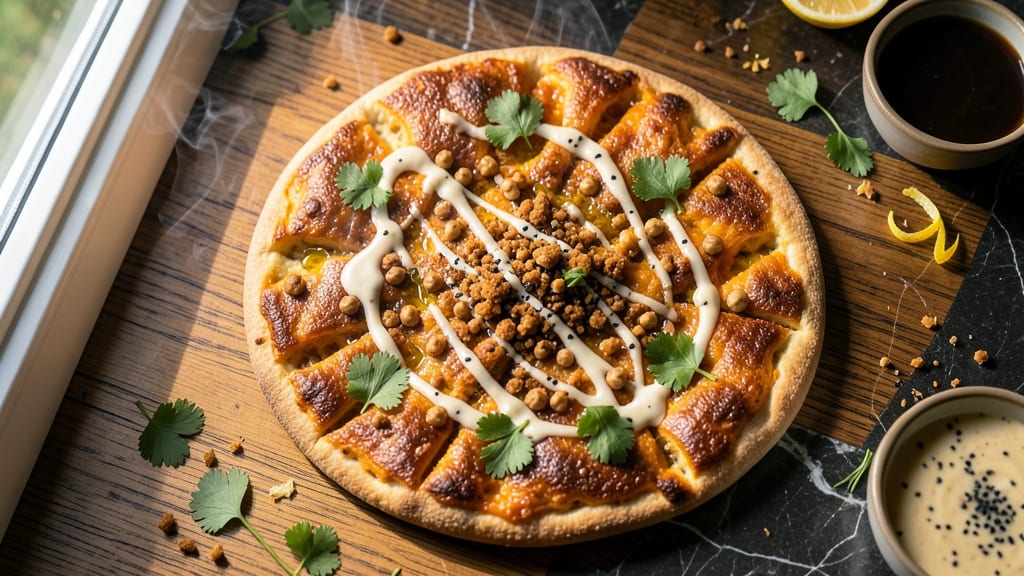 Vegan Sweet Potato Flatbread Recipe: Warm, Spiced, and Crispy at the Edges