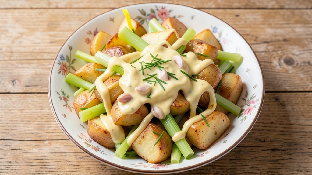 Aioli Potato Salad Recipe: Bold Garlic Aioli Meets Crisp Celery Crown