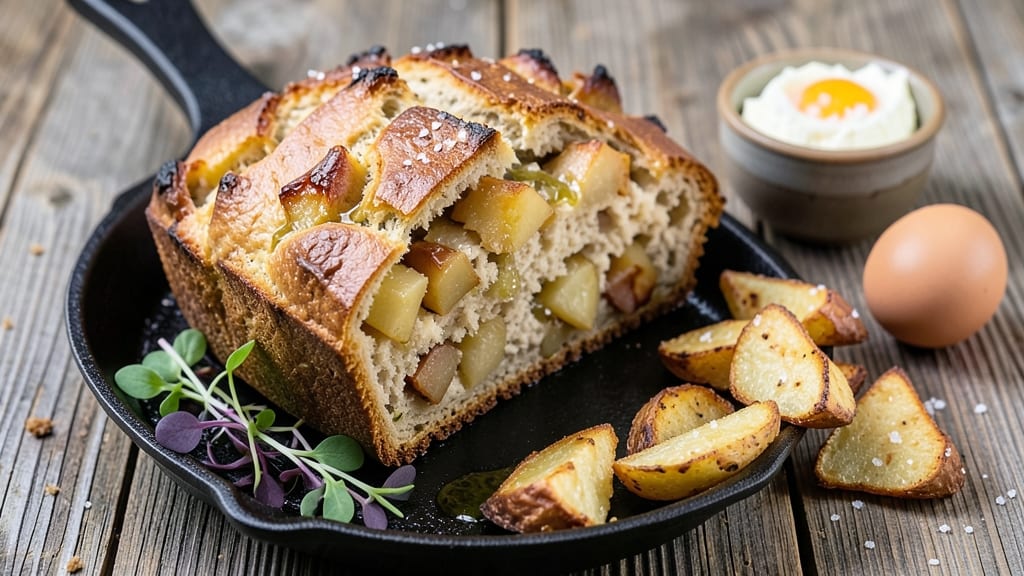 Artisan Potato Bread Recipe: Fluffy Loaf With Golden Crust and Herbed Swirl