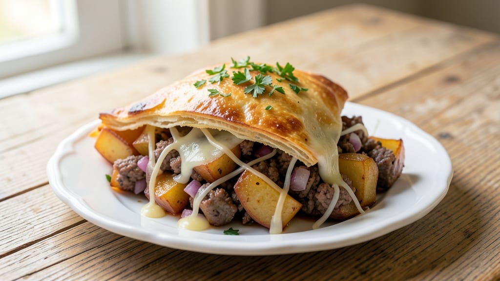 Beef Potato and Cheese Empanadas Recipe: Flaky Layers Filled With Savory Meat and Melty Cheese
