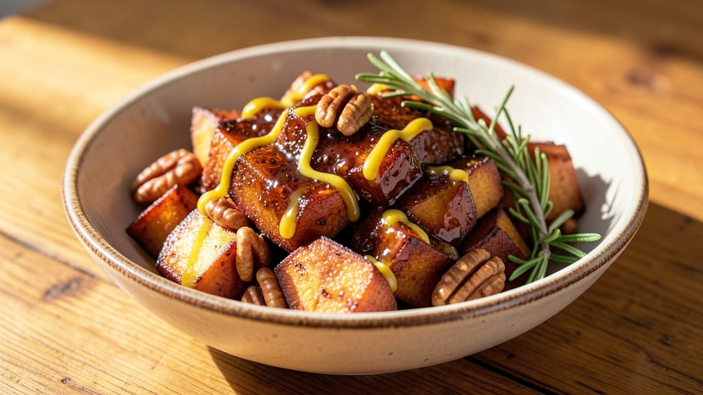 Sweet And Savory Sweet Potato Recipe: Caramelized Crunch With Spiced Rum Glaze