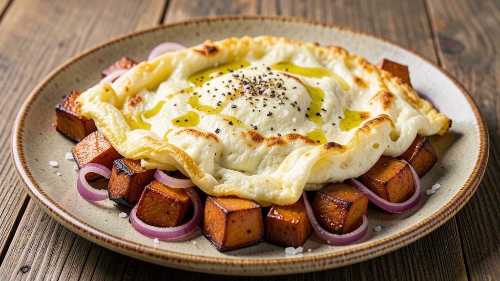 Sweet Potato Spanish Omelette Recipe: Crispy Crown Over Silky Egg Magic