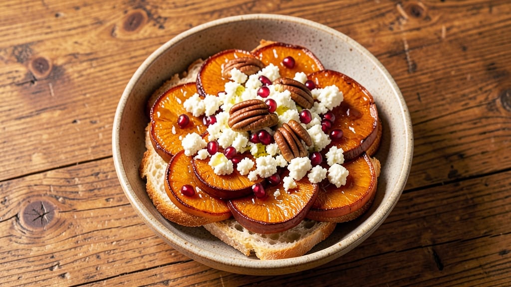 Sweet Potato Crostini Recipe For Thanksgiving: Roasted Spice Crunch With Creamy Goat Cheese Swirl