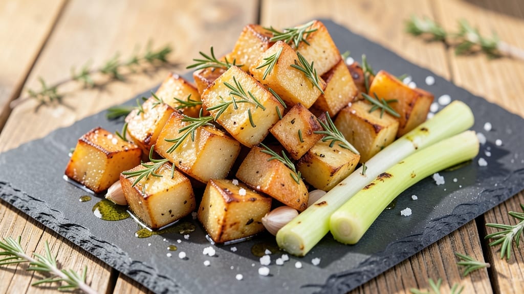 Batata Potato Recipe: Caramelized Sweetness With Crispy Celery Crown