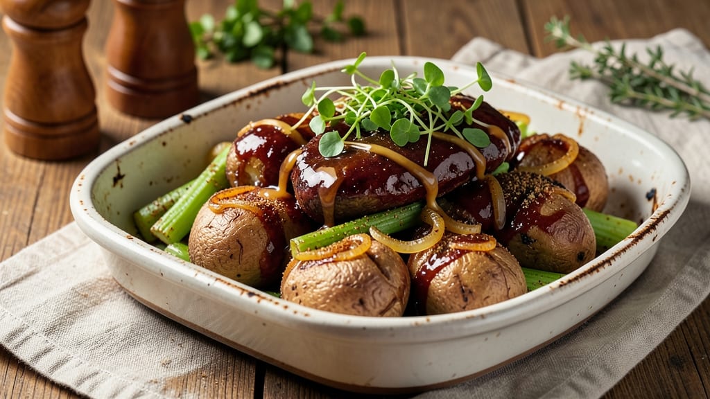 Bbq Potato Recipe Ideas: Smoky-Glazed Crunch with Celery Crown Magic