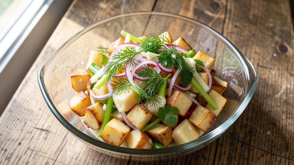 10K Potato Salad Recipe: Bold Celery-Crusted Crunch Without Mayo