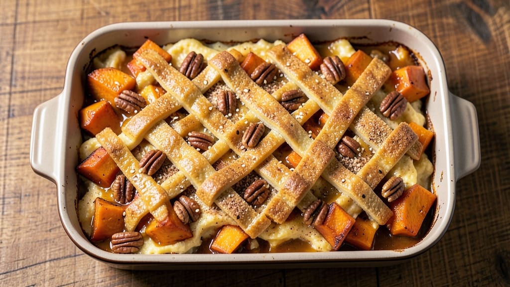 Sticky Fingers Sweet Potato Casserole Recipe: Celery Crown Crunch Meets Spiced Rum Cream Cheese Bliss