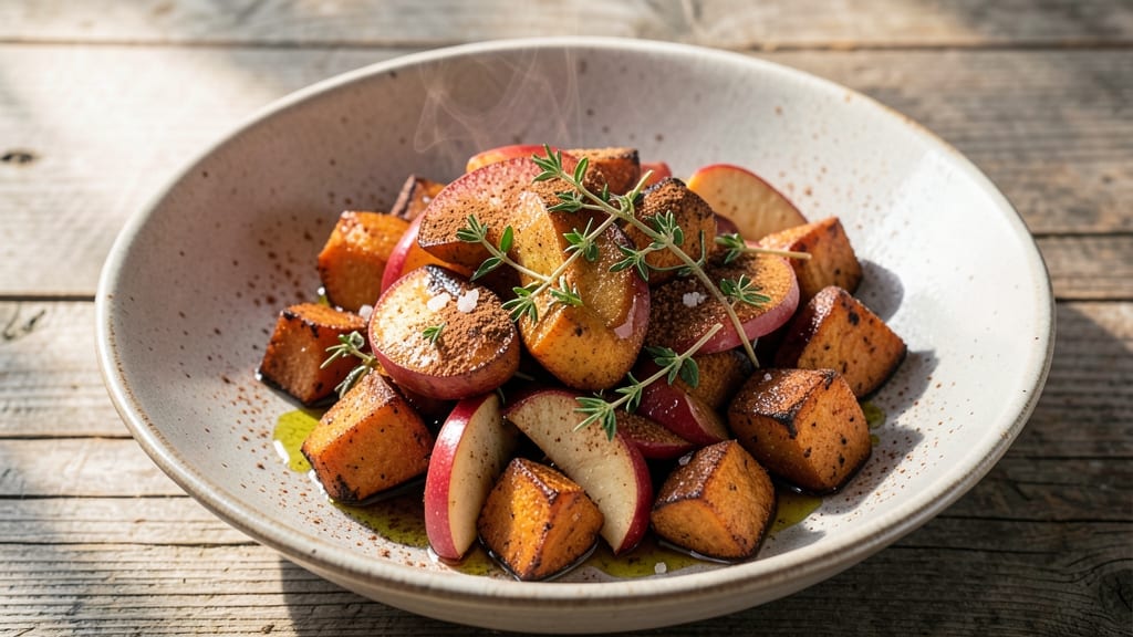 Sweet Potato Apple Cinnamon Recipe: Warm Spice Roast With Caramelized Edges