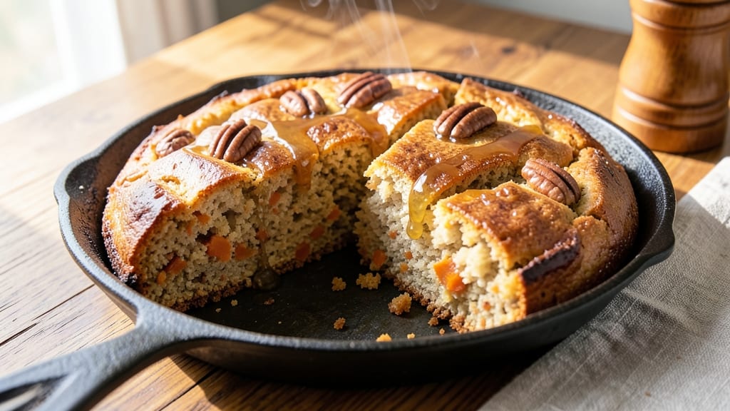 Sweet Potato Honey Cornbread Recipe: Crispy Celery Crown Over Spiced Sweetness