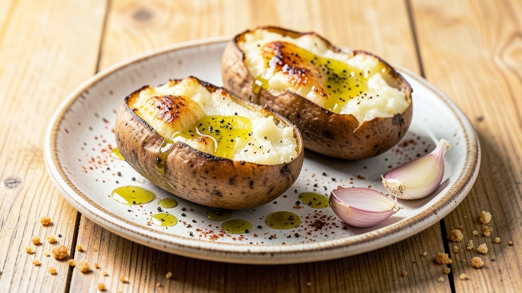 Baked Potato Recipe With Olive Oil: Buttery Crisp Skin, Silky Soft Inside