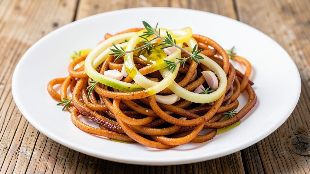 Sweet Potato Zoodle Recipe: Roasted Sweetness Meets Zesty Lemon Zing