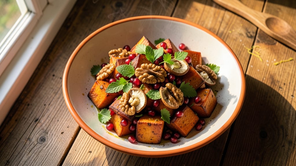 Sweet Potato Pomegranate Salad Recipe: Earthy-Sweet Balance with Pomegranate Pop