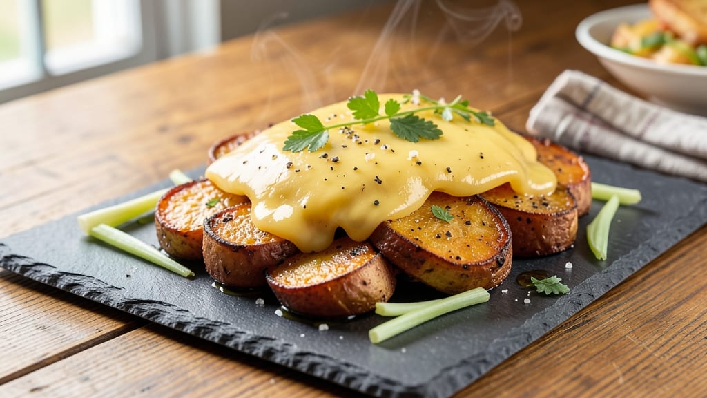 Sweet Potato Dry Recipe: Crispy Celery Crown Over Nutty Cheese Bliss