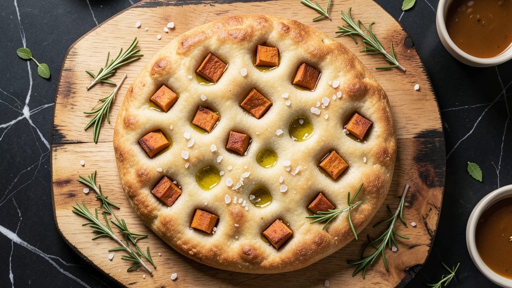 Sweet Potato Focaccia Recipe: Honey-Roasted Crust With Fluffy Olive Oil Heart