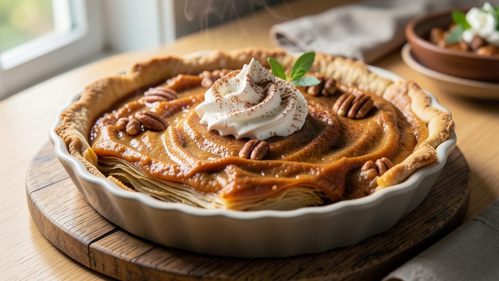 Sweet Potato Comfort Pie Recipe: Warm Spice Swirl in Crispy Crust
