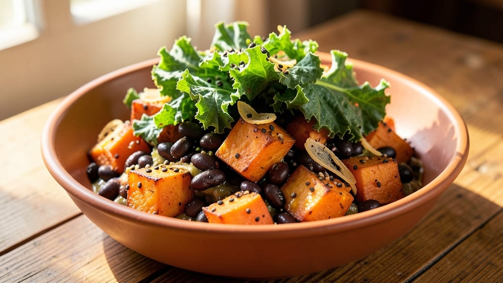 Sweet Potato Black Bean Kale Recipe: One-Pan Protein-Packed Power Bowl