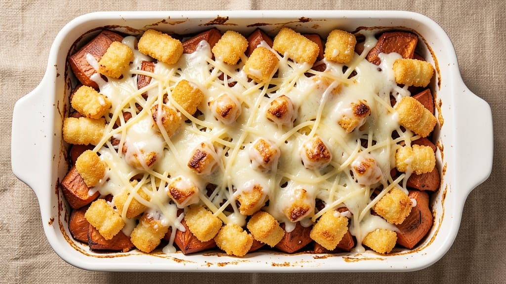 Sweet Potato Tater Tot Casserole Recipe: One-Pan Crispy-Topped Comfort