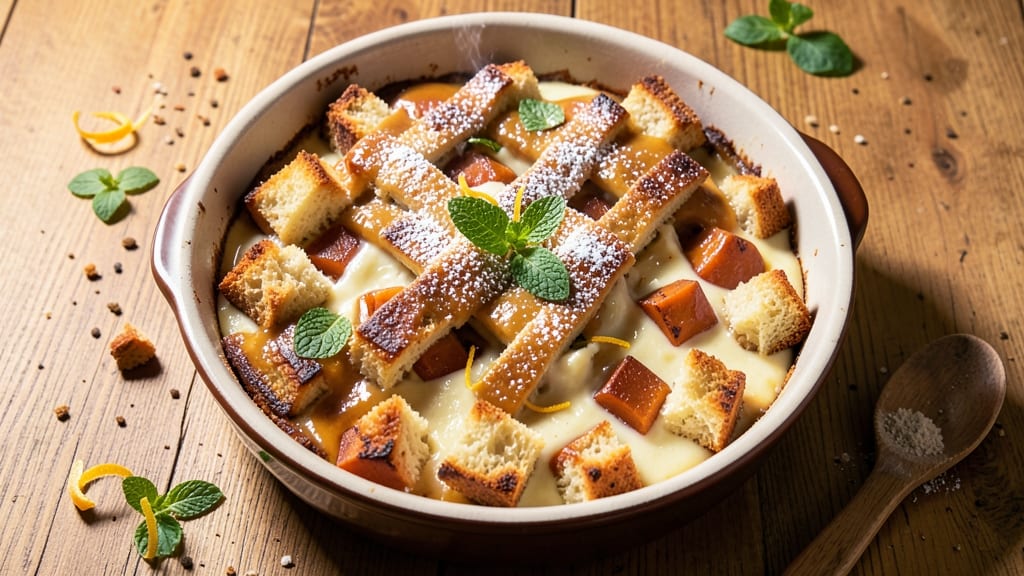 Zea's Sweet Potato Bread Pudding Recipe: Warm Spice and Vanilla Infusion