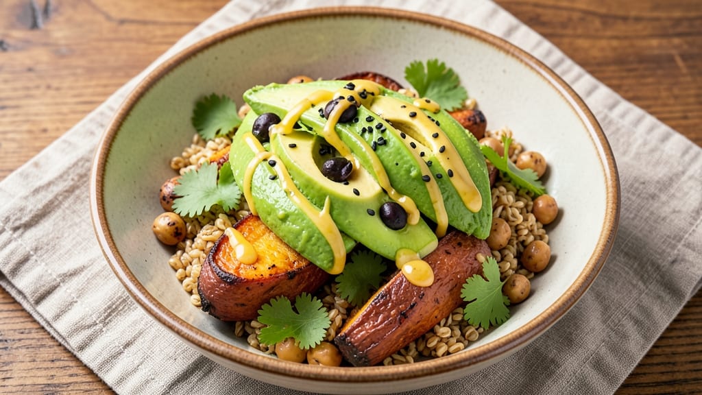 Sweet Potato Avocado Bowl Recipe: Roasted Sweetness Meets Creamy Avocado Crunch
