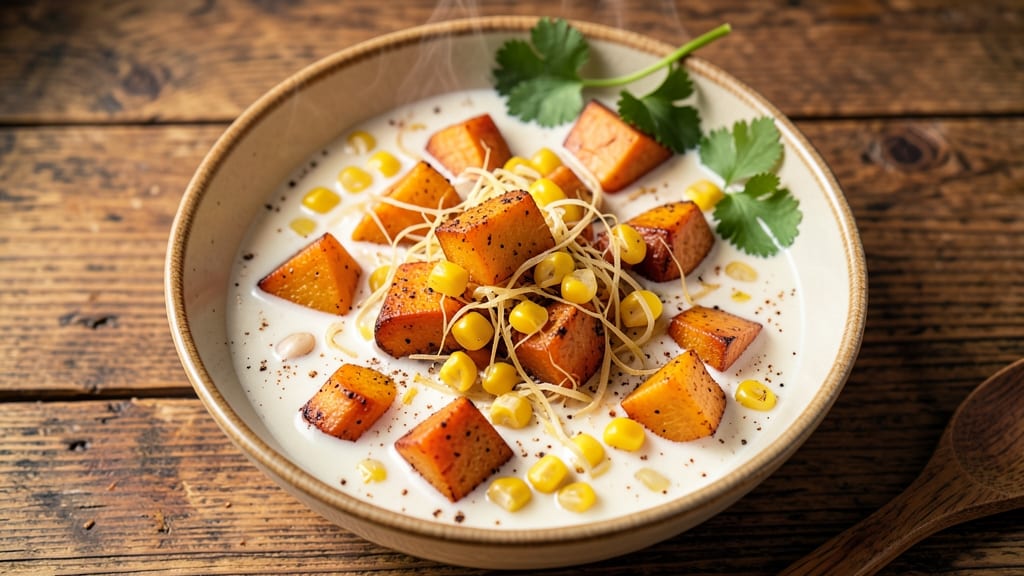 Sweet Potato and Corn Soup Recipe: Smoky Cumin and Creamy Coconut Harmony