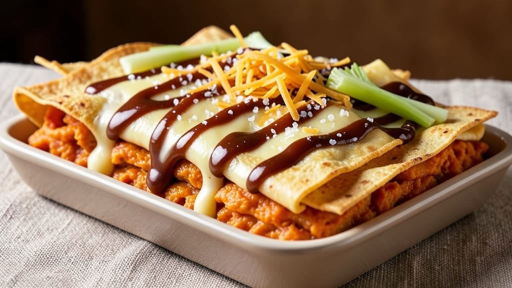 Sweet Potato Enchiladas Recipe: Cheesecake Factory's Spiced Roast with Crispy Celery Crown