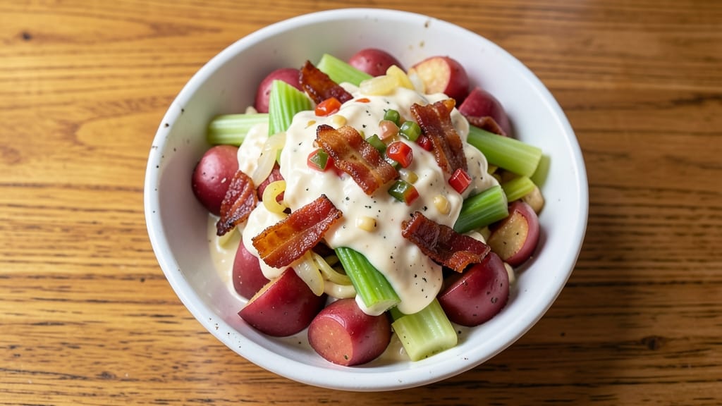 KFC Potato Salad Recipe: Smoky Bacon Bits and Tangy Mayo Bliss