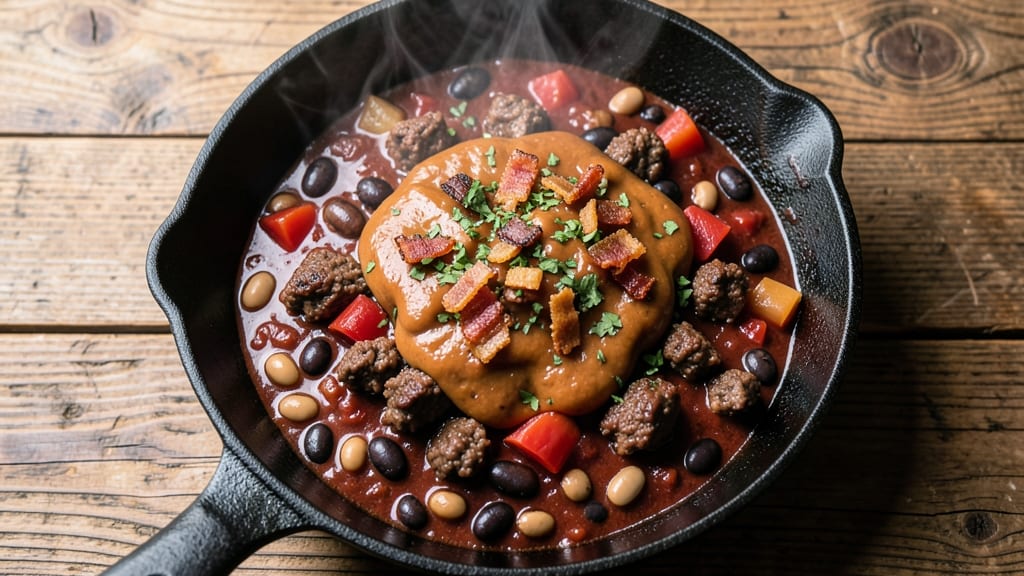 Baked Potato Bar Chili Recipe: Smoky, Cheesy Topping Trio in One Pot