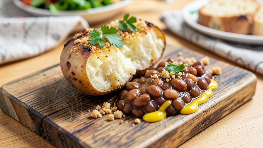 Baked Potato with Baked Beans Recipe: Smoky-Sweet Comfort in One Pan
