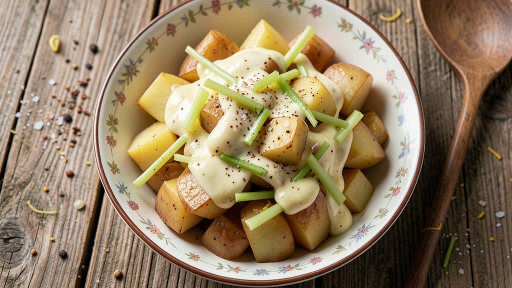 Austrian Style Potato Salad Recipe: Celery-Dusted Crunch Over Tangy Vinegar Bliss