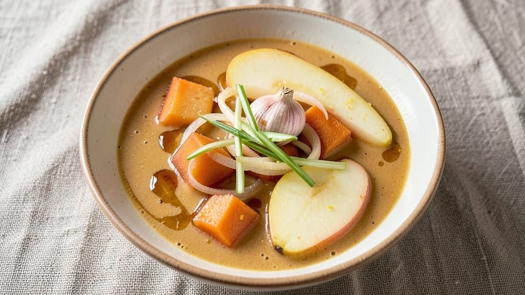 Sweet Potato Pear and Ginger Soup Recipe: Spiced Warmth With Velvety Texture