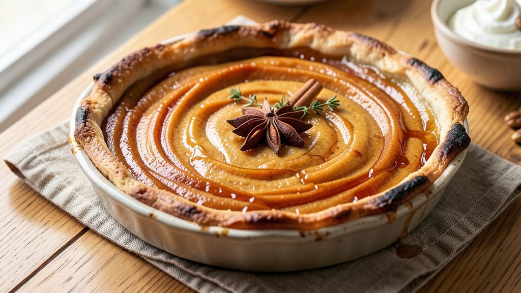Sweet Potato Pie Recipe With Baking Powder: Spiced Custard Crunch Over Nutty Brown Sugar Bliss