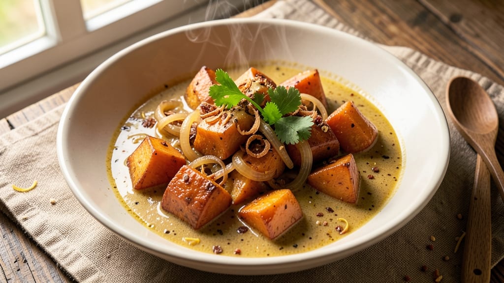 Sweet Potato Coconut Curry Recipe: Velvety Coconut-Spiced Sweetness in One Pot