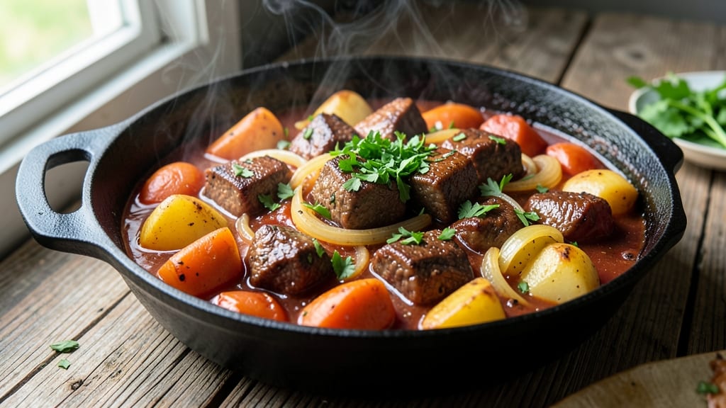 Beef and Potato Goulash Recipe: Hearty Paprika-Kissed Stew in One Pot