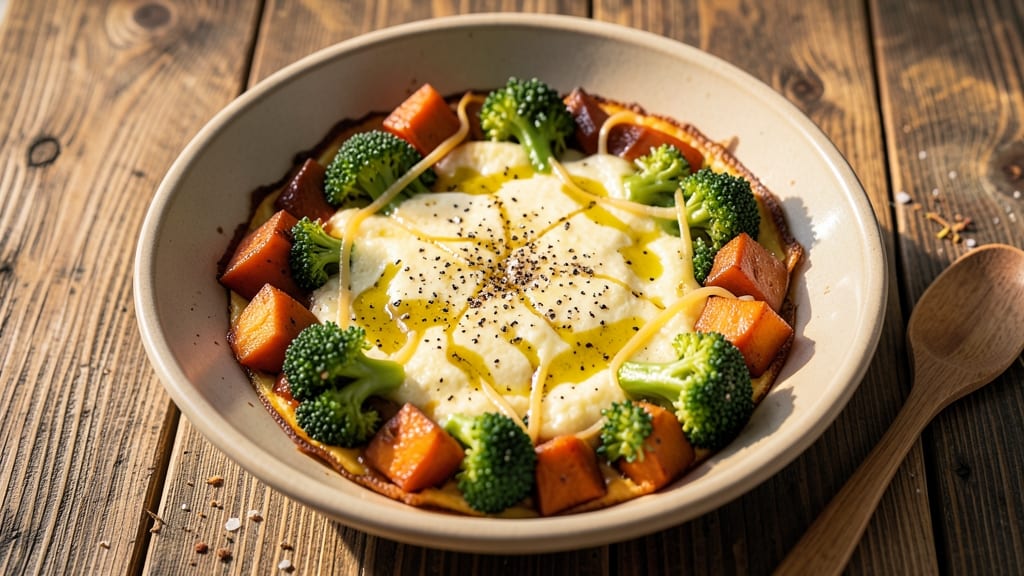 Sweet Potato and Broccoli Frittata Recipe: Roasted Sweetness Meets Crispy Egg Topping