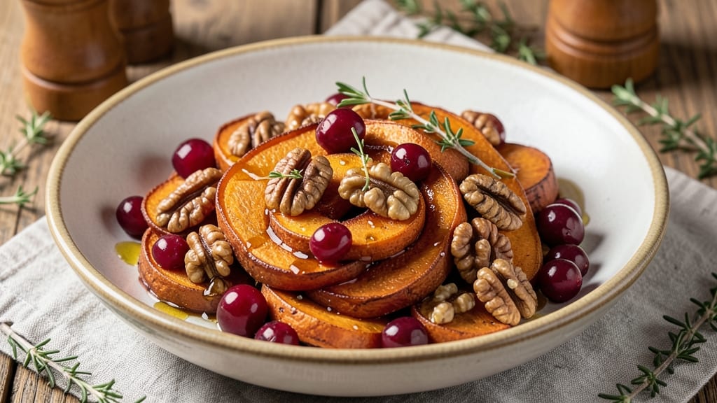 Sweet Potato Walnut Cranberry Recipe: Roasted Sweetness With Nutty Crunch