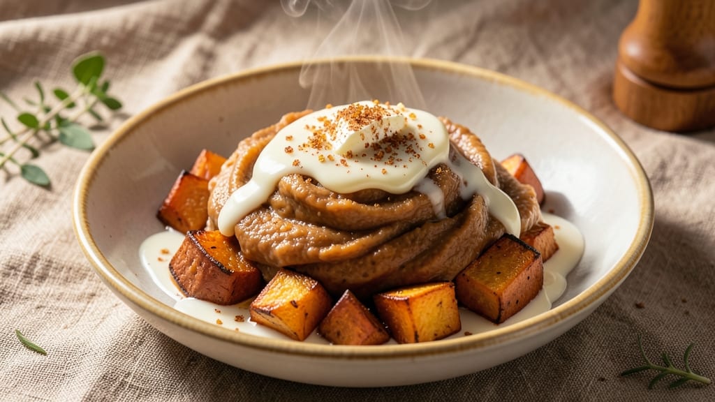 Top Rated Mashed Sweet Potato Recipe: Nutmeg-Kissed Velvety Texture With Crispy Celery Crown