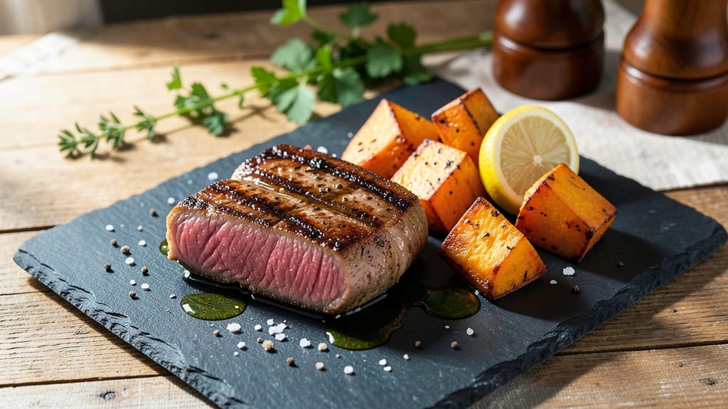 Tuna Steak and Sweet Potato Recipe: One-Pan Protein-Packed Harmony