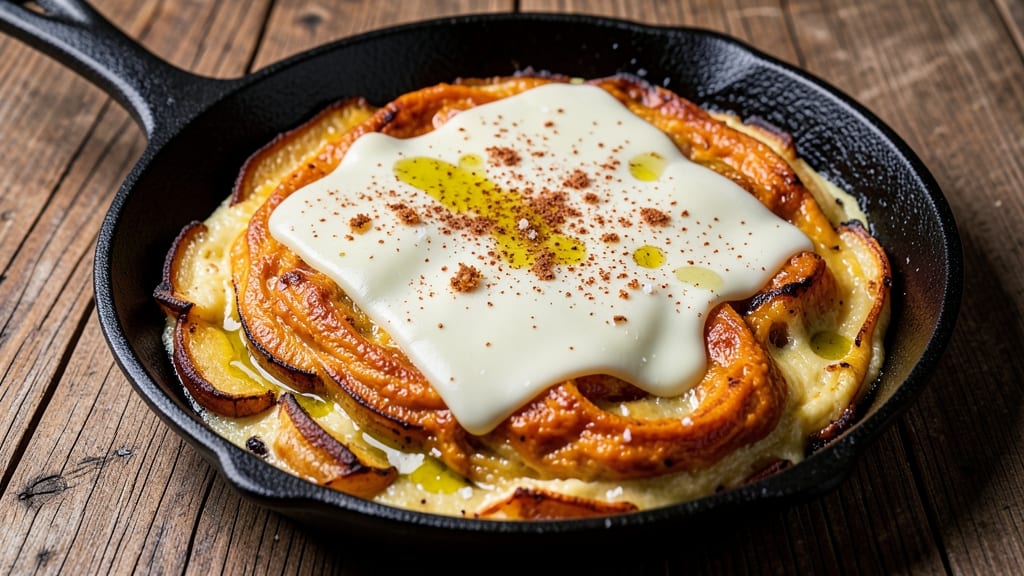 Sweet Potato Frittata Recipe: Oven-Baked Crispy Crown Over Spiced Cheese Bliss