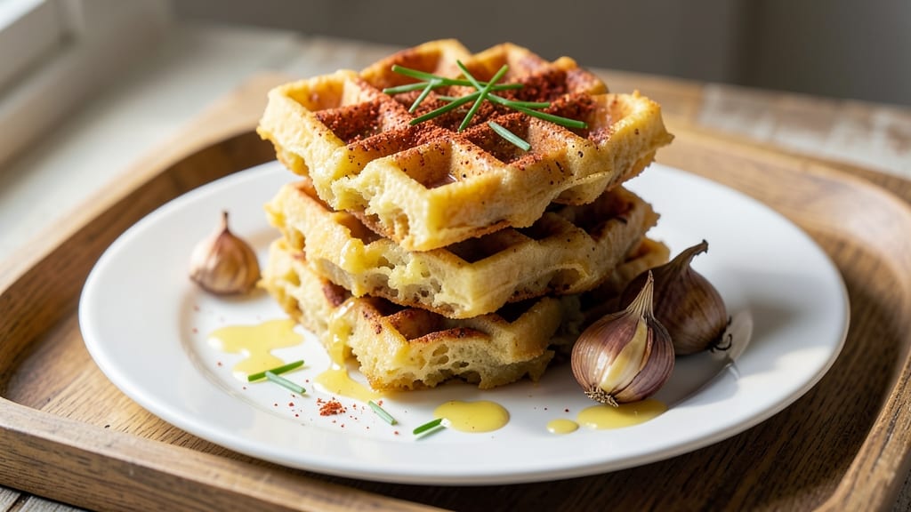 Vegan Potato Waffles Recipe: Fluffy Stacks With Smoky Paprika Crunch