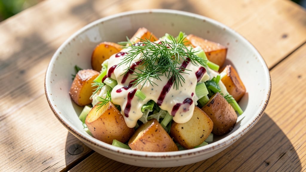 Joey's Warm Potato Salad Recipe: Reddit-Favorite Crispy Celery Crown Over Creamy Herb Bliss