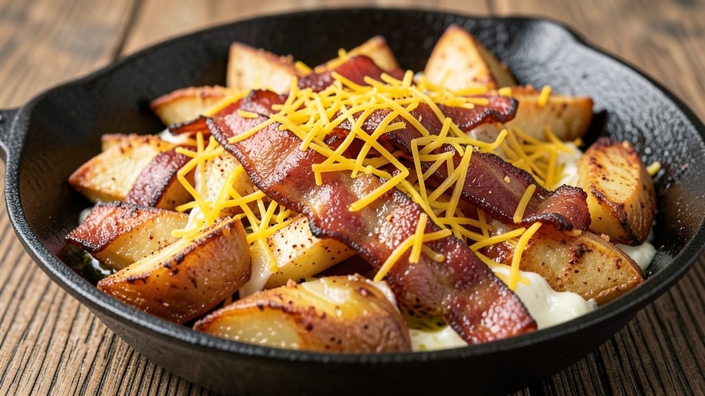 Bacon Cheddar Potato Wedges Recipe: Crispy, Salty, and Melty One-Pan Magic