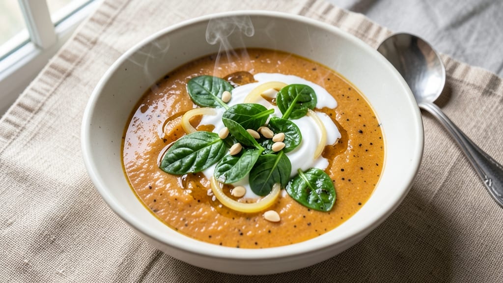 Spinach And Sweet Potato Soup Recipe: Velvety Spiced Blend With Earthy Sweetness