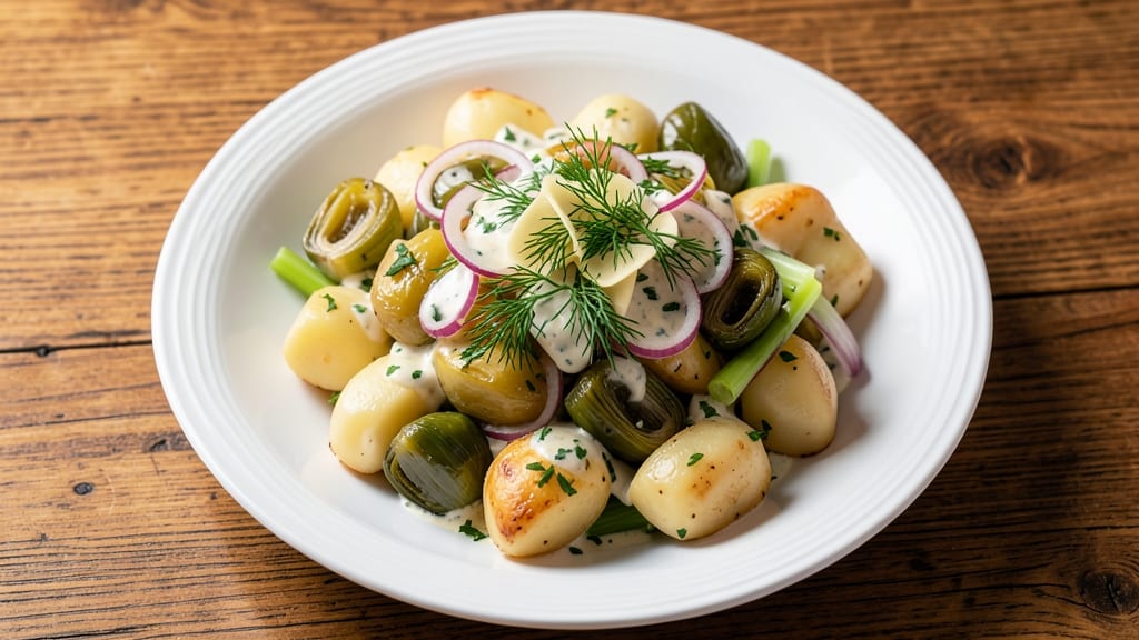 Artichoke Potato Salad Recipe: Herbed Brightness With Tender Hearts
