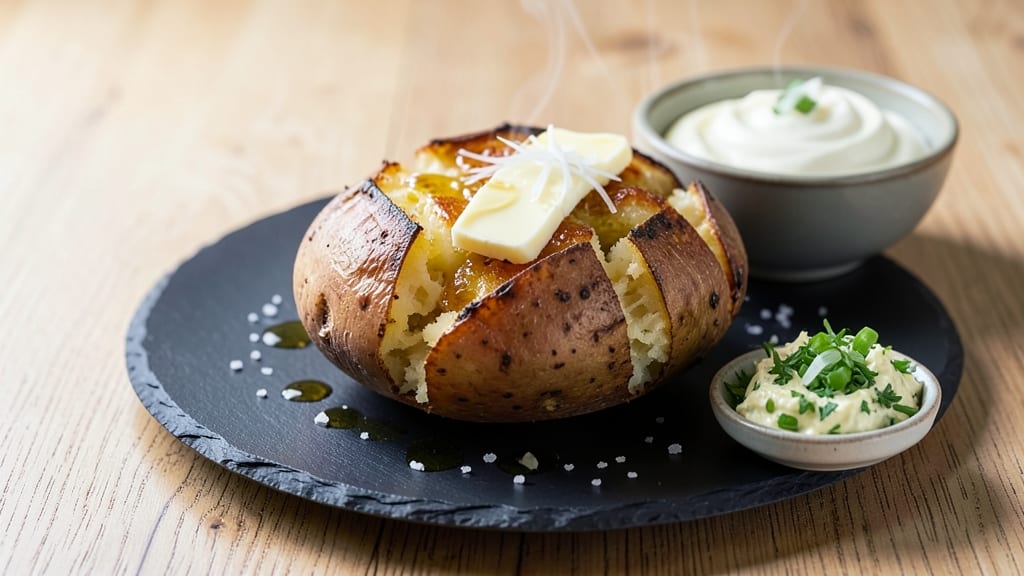 Baked Potato Recipe Video: Crispy Skin, Fluffy Heart in 15 Minutes